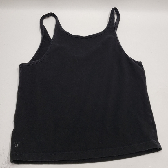Tna Aritzia Black Women's Basic Cropped Tank Top Size Large Casual Athleisure - Picture 4 of 11
